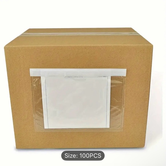 100pcs Clear Pouches for Shipping Labels - Picture 2 of 3